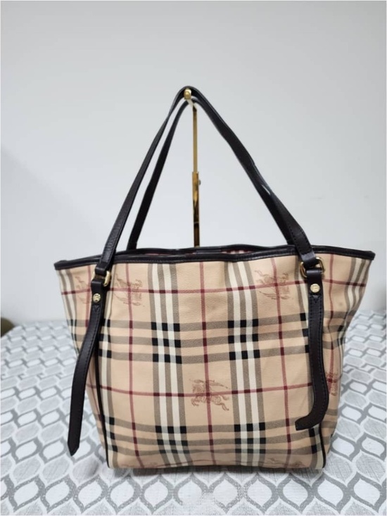 Burberry Handbags - Authentic BURBERRY Haymarket Check Canterbury Tote Beige/Brown